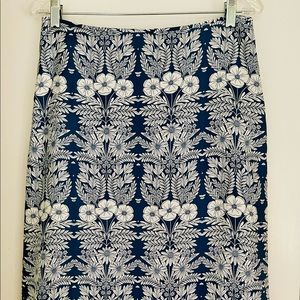 JCrew silk floral skirt